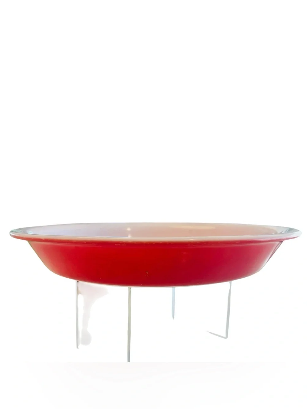 Vintage Pyrex 209 Flamingo Pink Milk Glass Pie Plate 9.5” Pie Dish USA 1950s
